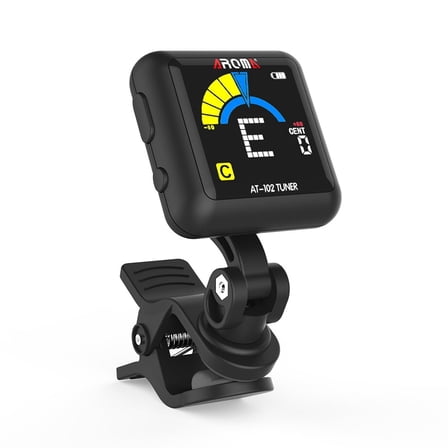 AROMA Rechargeable Guitar Clip-on Tuner For Electric Acoustic Guitars Bass Violin Chromatic