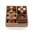 thumbnail image 1 of Caja de rompecabezas BSIRI Makes Happiness Happiness Happen Happiness Hb3F Wood 4 Games, 1 of 9