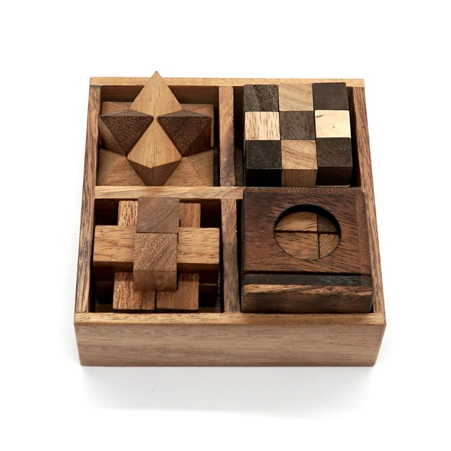 Caja de rompecabezas BSIRI Makes Happiness Happiness Happen Happiness Hb3F Wood 4 Games