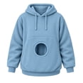 thumbnail image 2 of Pet Pouch Hoodie for Women Cat and Dog Pouch Oversized Sweatshirts for Pet Animal Lover Big Size Front Dog & Cats Carrying Sweatshirt, 2 of 5