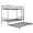 Silver, variant on BTMWAY Twin Over Twin Bunk Bed with Trundle, Metal Bunk Beds Frame with 2 Side Ladders, Convertible Bunk Bed with Safety Guard Rails, No Box Spring Needed, Silver