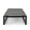 thumbnail image 6 of Noble House Modesta Outdoor Blacked Aluminum Lounge w/Grey Mesh Body (Set of 2), 6 of 45
