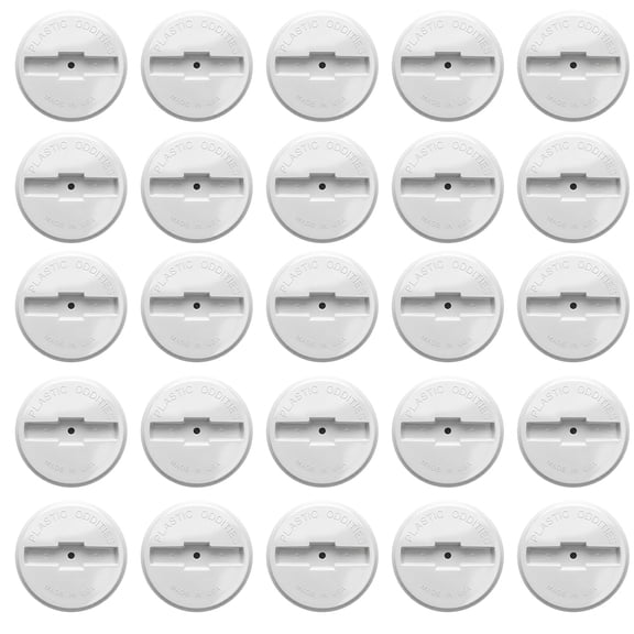 3 in. White PVC DWV Flush Cleanout Plug, Male Pipe Thread Fitting for Drain, Waste & Vent Systems (25-Pack)