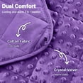 thumbnail image 2 of Teler Weighted Blanket for Adults（48 x 72，12lbs）Cooling Weighted Heavy Blanket,Dark Purple, 2 of 7