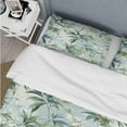 thumbnail image 4 of Designart "Tranquil Bamboo In The Tropics" Green Tropical Bedding Covert Set - Tropical Bed Set With 2 Shams, 4 of 5