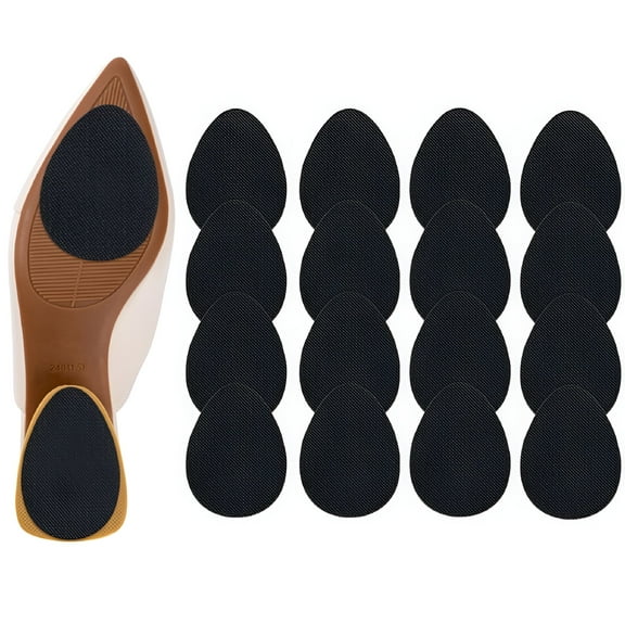 TELOLY Non-Slip Shoe Pads, Self-Adhesive Anti-Slip Sole Sticker Protector, Premium Silicone Non Skid Shoe Grips for High Heels, 16 Pcs