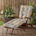 thumbnail image 5 of Greendale Home Fashions Jamboree Paisley 72 x 22 in. Outdoor Chaise Lounge Chair Cushion, 5 of 8