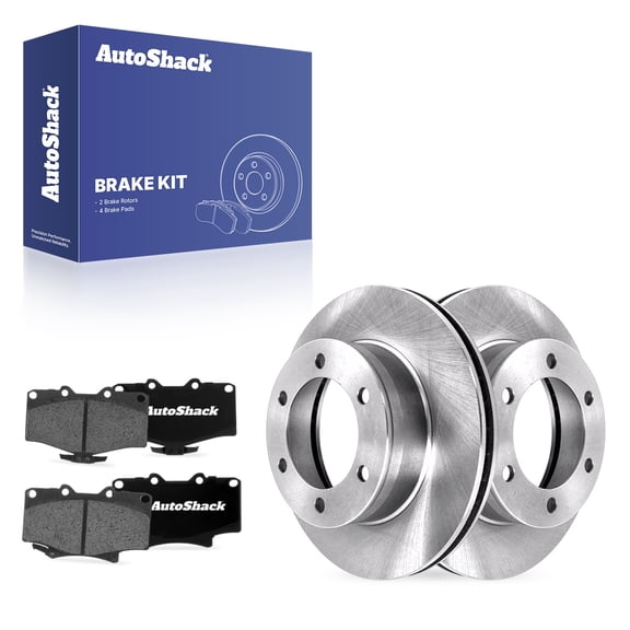 AutoShack Front Brake Rotors & Ceramic Pads for Toyota, 4Runner 1996-2002 Tacoma 2004, 4WD RWD L4 2.7L V6 3.4L - 12.54" (318.5 mm), 6-Lug