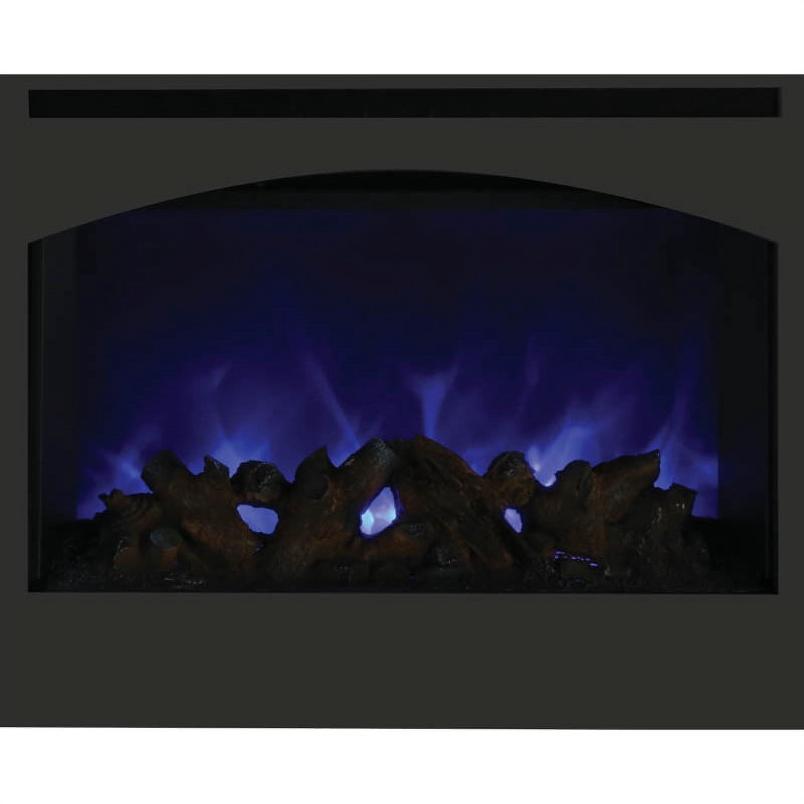 31" Zero Clearance Fireplace with 32" x28" Arch Steel Surround