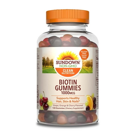 Sundown Naturals® Biotin 1000 mcg, 130 Gummies
