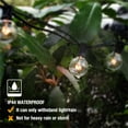 thumbnail image 4 of Guirnalda de luces para interior y exterior, 25 + 2 bombillas, resistente al agua, 7,6 m, color blanco cálido, para patio, cafetería, jardín, fiestas, Navidad, vacaciones..., 4 of 5