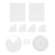 thumbnail image 1 of Caja organizadora de maquillaje giratoria de 360 grados, soporte para cepillos, organizador de joyas, caja blanca, 1 of 8