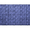 thumbnail image 1 of Ahgly Company Indoor Rectangle Abstract Blue Modern Area Rugs, 4' x 6', 1 of 4