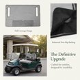 thumbnail image 3 of AURARMLET Golf Cart Seat Cushion Cover Gris Con Bolsillos De Almacenaje Y Material Impermeable Para Uso Prolongado, 3 of 8