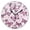 Black, variant on YAZAOO Decorative Wall Clock Size:25cm Pink Butterfly Bliss Design Pattern Clock