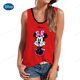 thumbnail image 3 of Camiseta sin mangas para mujer, cuello en V, camiseta sin mangas con estampado de Mickey Mouse de Disney, versión completa, ropa informal de calle para mujer, 3 of 5