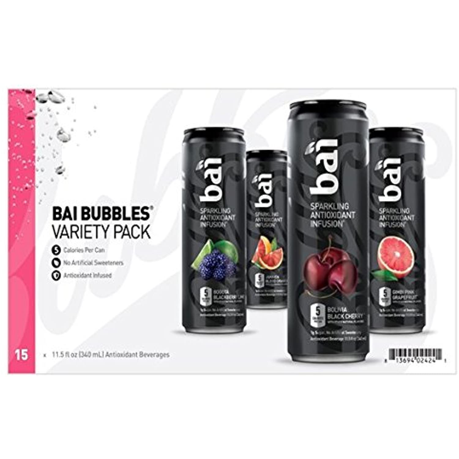 Bai Antioxidant Infusions Variety Pack 11.5 Fl Oz 15 Pack