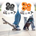 thumbnail image 3 of Soidarity Ruedas de monopatín de 51mm, rodamientos de rodillos de tabla larga, arandelas, juego de bujes de patinaje de calle, parque, deportes al aire Patinetes eléctricos Naranja Soidarity OD020102-05, 3 of 6