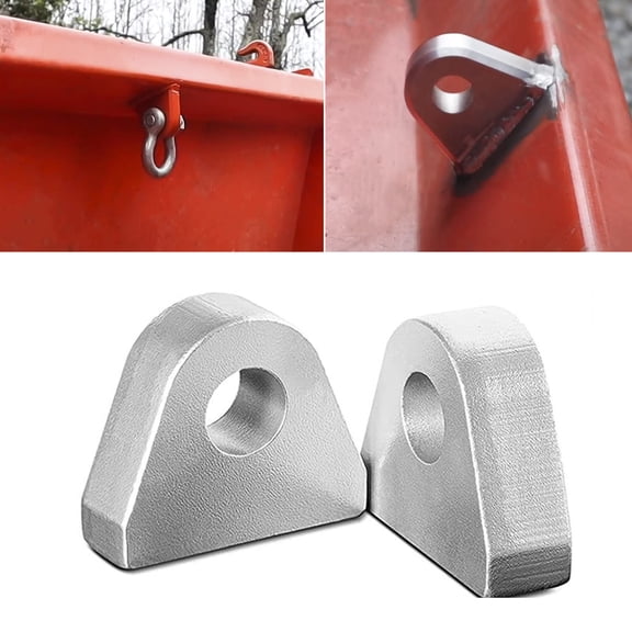 1" Thickness Version Of Steel Part Weld On Recovery Shackle Clevis Mount Kit