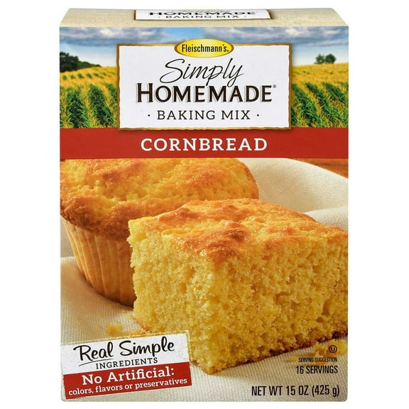 Pack Of 3 Fleischmann's Simply Homemade Cornbread Baking Mix, 15 oz (Package May Vary)