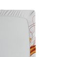 thumbnail image 2 of Ambesonne Feminine Fitted Sheet, Flowers Summer Happy, Full Size, Orange Black, 2 of 2