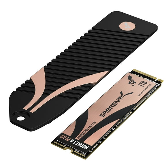 Sabrent Rocket 4 PLUS SB-RKT4P-PSHS-1TB 1 TB Solid State Drive - M.2 2280 Internal - PCI Express NVMe (PCI Express NVMe 4.0 x4) - Desktop PC, Gaming Console Device Supported - 700 TB TBW - 7000 MB/...