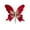 Red, variant on Beautynvta Christmas Tree Decoration, 6.7'' Glitter Butterfly Accessories with Clip, Artificial Butterfly Ornaments Hanging Decorations for for Holiday Crafts Christmas Tree