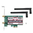 thumbnail image 2 of Adaptador WiFi inalámbrico de doble banda PCI-e de 2,4 G/5 G y 300 Mbps para portátil, 2 of 14