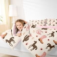 thumbnail image 4 of Feelyou Princess Boot Hat Full Size Comforter Sets, Rustic Horse Animal Bedding Sets, 3pcs, 4 of 8