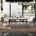 thumbnail image 4 of NessCarsti Modern White Marble Dining Table, 70.8" Rectangular Kitchen Table for 6-8 People, Elegant Table for Dining Room, 4 of 5