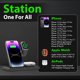 thumbnail image 4 of Estación de carga inalámbrica para iPhone: soporte de carga 3 en 1 para varios dispositivos de Apple: iPhone 15, 14 Pro Max, 13, 12, 11, Watch 8, 7, 6, 5, 4, 3, 2 Se, Airpods 3, 2 Pro, 4 of 4