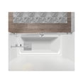 thumbnail image 5 of Elegant Kitchen & Bath TD111-6060BNK Tempered Glass & Metal Tub Door, Brushed Nickel, 5 of 8