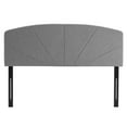 thumbnail image 3 of Modern Sleep Brampton Starburst Upholstered Wood Headboard, Gray and Queen, 3 of 8
