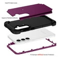 thumbnail image 4 of Decase for Samsung Galaxy S25 Phone Case,Shockproof Three Layer Heavy Duty Soft Silicone Rubber Bumper+Hard Plastic Hybrid Protective Case for Samsung Galaxy S25,Purple, 4 of 7