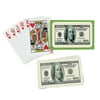 $100 BILL PLAYING CARDS (1 DOZEN) - BULK, Franklin Waterproof Size Trays Count BULK DoubleDeck Sided BILL Pool Best Pack 10 12 Unusual in IN Decks.., By Fun Express