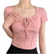 thumbnail image 2 of mfyjkho Tops De Gimnasio Para Mujer, Sudadera Con Capucha De Manga Corta Holgada De Verano Para Mujer Tops Para Mujer L, 2 of 4