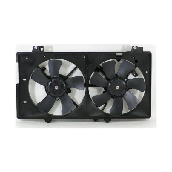 Dual Radiator and Condenser Fan Assembly - Pacific Best Inc. Fit/For AJ5715025N 03-08 Mazda Mazda6 3.0L - Without Fan Control Module