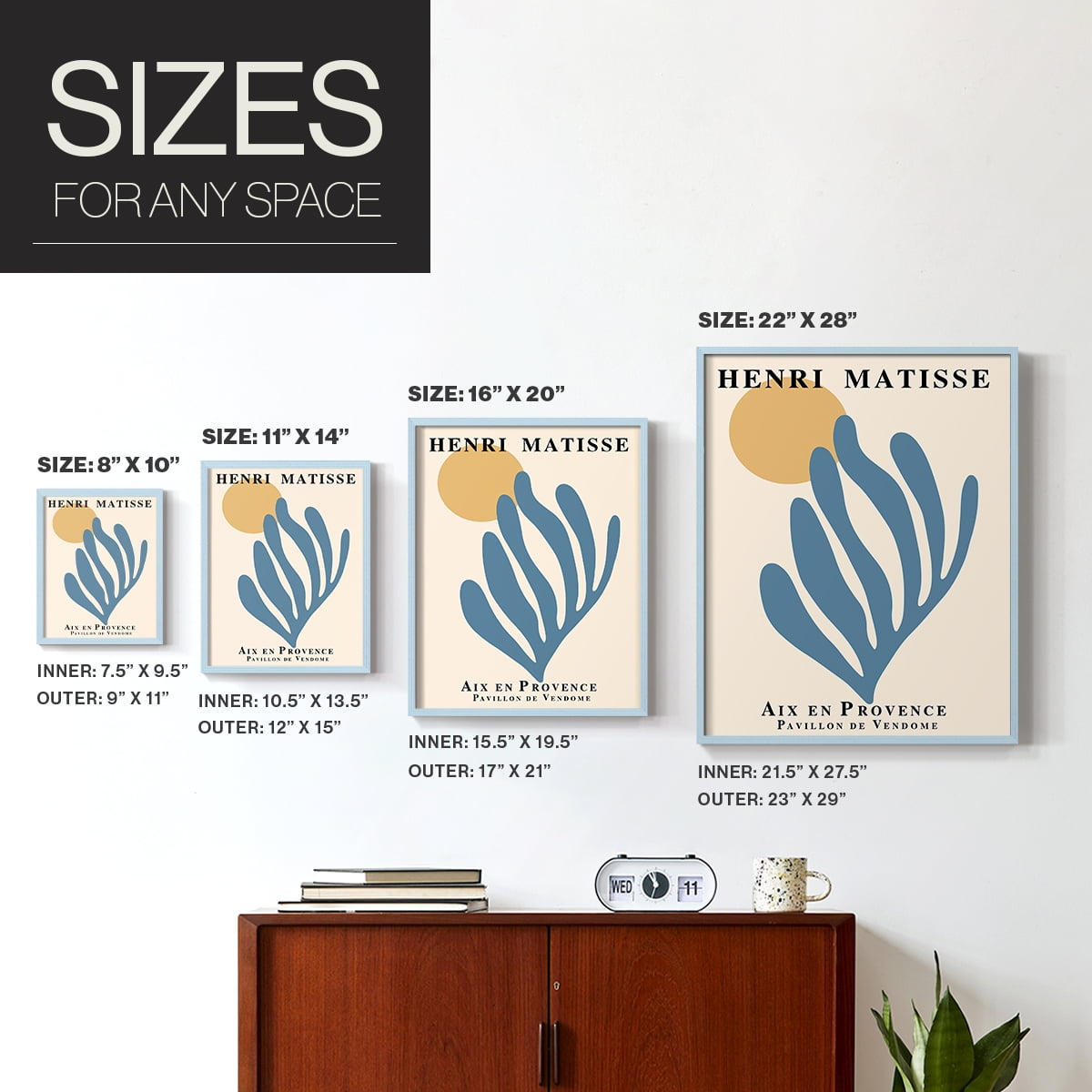 Matisse XCI Framed Print - Solid Wood