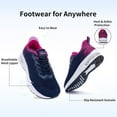 thumbnail image 6 of AOV GREEN LEAF Women Wide Toe Box Walking Shoes Athletic Tennis Shoes Orthotic Running Fashion Sneakers for Gym Jogging Workout, Size 6-11, 6 of 13