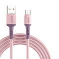 thumbnail image 1 of Charging Cable Mobile Phone 3A Output Charging cable phone Cord Phone USB Power Cable, Pink, Replacement for Android, 1m, 1 of 9