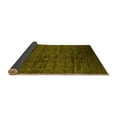 thumbnail image 2 of Ahgly Company Indoor Rectangle Solid Yellow Modern Area Rugs, 7' x 10', 2 of 4