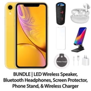 Restored GSM or CDMA Apple iPhone XR Cell Phones 64GB, 3GB RAM, Yellow