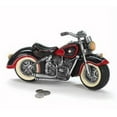 thumbnail image 2 of Black & Red Motorcycle Shaped Piggy Bank home decor, 2 of 3