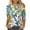 Multicolor Plus Size Blouse for Women_P, variant on CYMMPU Summer Trendy Shirts 3/4 Sleeve Spring Tops Loose Fit Round Neck Blouses for Women Dressy Casual Tunic Tops Flower Pattern Lightweight Basic Tees Multicolor XXL