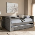 thumbnail image 2 of Baxton Studio Alena Modern and Contemporary Upholstered Daybed with Trundle, Multiple Sizes, Multiple Colors, 2 of 10