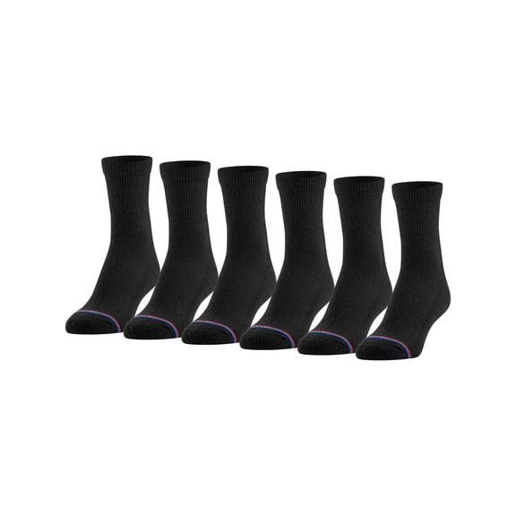 MediPeds Women's Half Cushion Ankle Socks, 6 Pairs