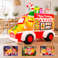 6ftmas Inflatables Truck Gingerbread Car Blow Up Yard Decoration Xmas ...