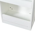 thumbnail image 3 of 7-Tier Slim Pull-Out Storage Shelf, Multi-Functional Narrow Organizer with Handle for Kitchen, Pantry, Living Room, Next to Fridge, White, 3 of 6
