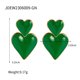 thumbnail image 1 of Pendientes colgantes de amor sin color para mujer, de alta gama, de acero de titanio laminado en color dorado y plateado, de Sense Niche, 1 of 6