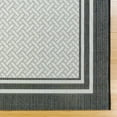 thumbnail image 4 of Gertmenian Paseo Soroa Modern Border White Black Outdoor Indoor Area Rug, 5x7, 4 of 6